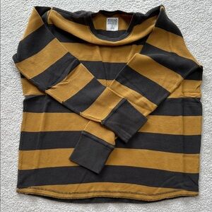 Mossimo Supply Co. Men's Striped Crewneck Sweater in Black and Gold